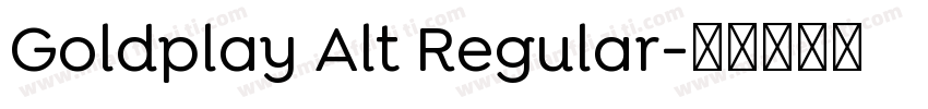 Goldplay Alt Regular字体转换